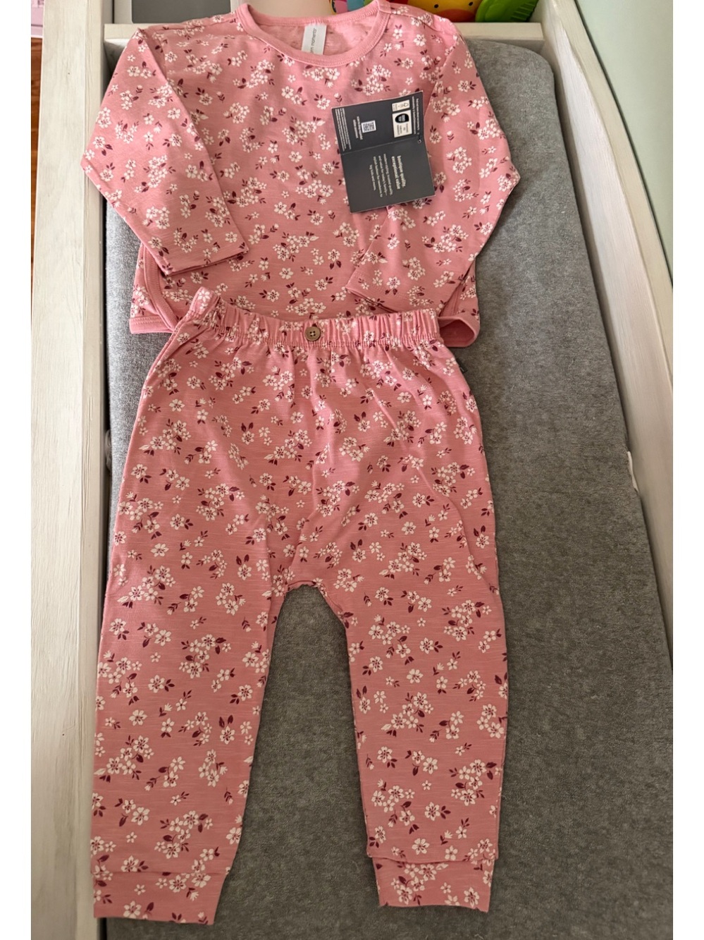 Kids Pink Floral Pajama Set - Brand: